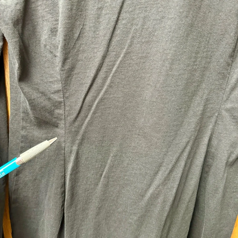 Frank & Eileen Nicole Long Sleeve Henley Dress Heritage Jersey Black Small S - Picture 10 of 14